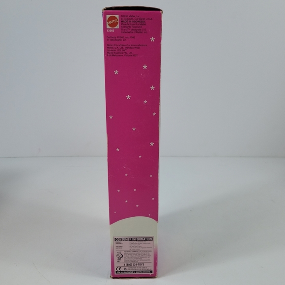 Caroling Fun Holiday Barbie Doll 1995 Christmas Mattel Special Edition 13966 New - Picture 10 of 13